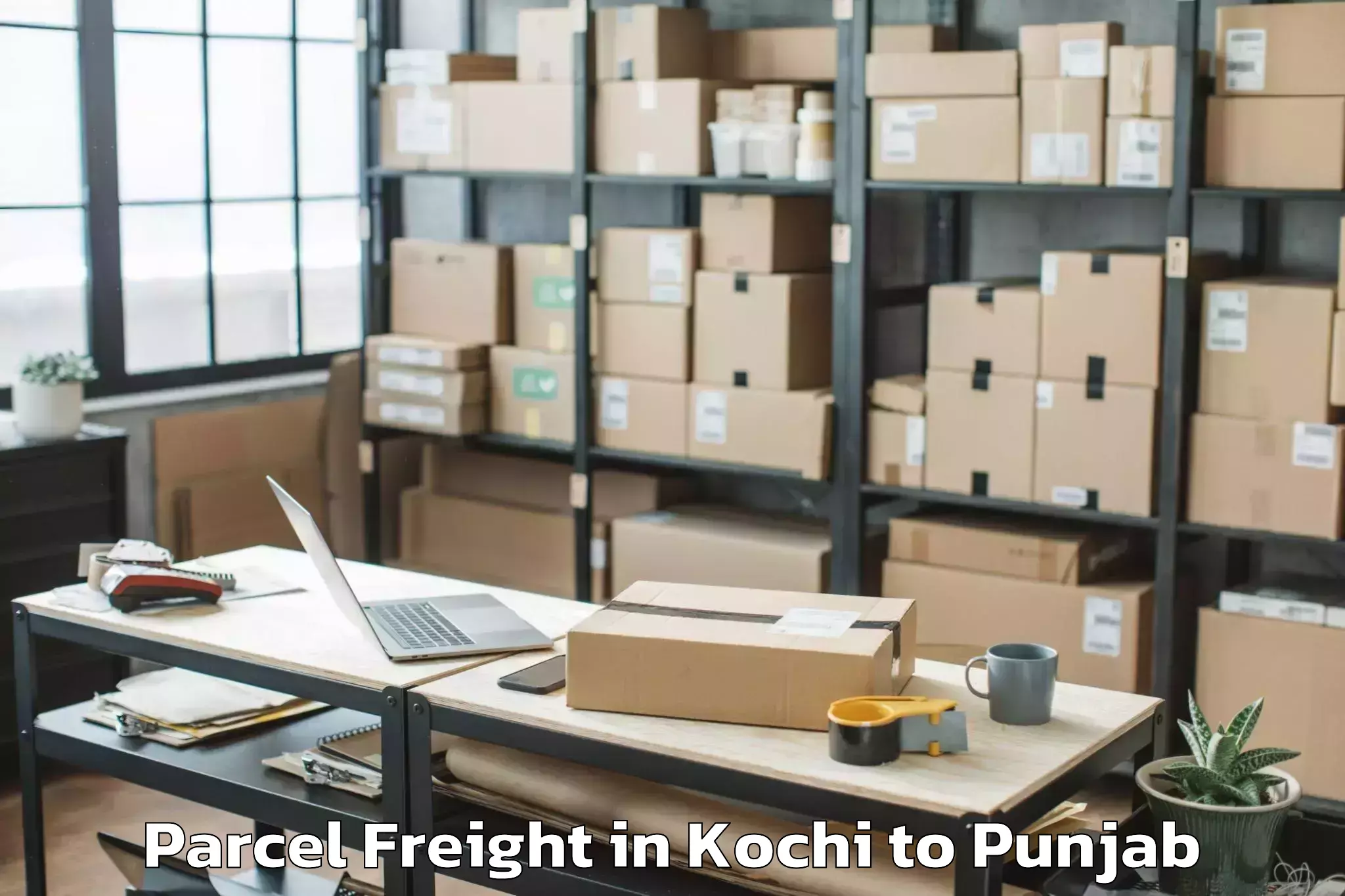 Book Your Kochi to Khamanon Parcel Freight Today